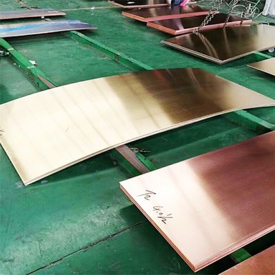 Customization Red Copper Plate 1/4 Inch T2 C1100 C1220 C2400 C2600 C1100 4X8 Sheets