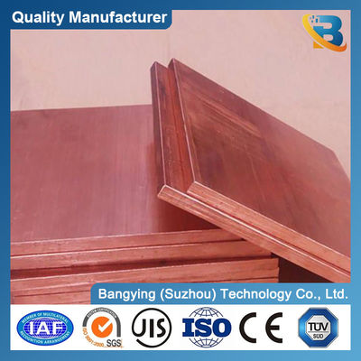 35-45 Hardness Prime Pure Copper Cathode Plate 26mm Thick C26800 C27200 Copper Sheet