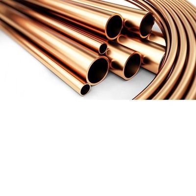 Customized Request Round Yellow Copper Tubes for Air Conditioners Thick Walled Pipes