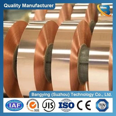 Golden Pure 99.9% Bright Copper Foil 0.12mm C10100 C26800 C11000 Copper Strip in Coil