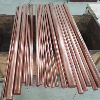 Copper Round Bar C12200 C18980 Edge Closing 99.9% 99.95% Elongation 45-50% Customized