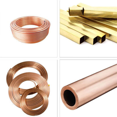 Copper Brass Pipes Round Pipe Dia 6.35-44.45mm C37100 C36000 C46400 H59 H62 C2720 C2680