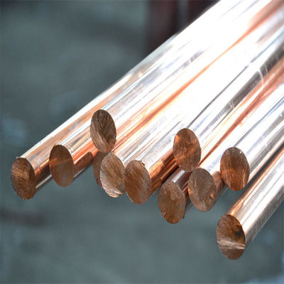 Customization 99.9% C1020 C1100 C11000 Solid Round Rod 50-600mm Red Pure Copper Bar