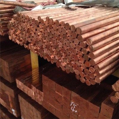 Copper Round Bar C12200 C18980 Edge Closing 99.9% 99.95% Elongation 45-50% Customized